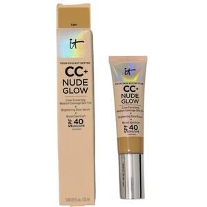 It Cosmetics CC+ Nude Glow Light 40 SPF Sunscreen Medium Coverage Tint 1.08 oz.